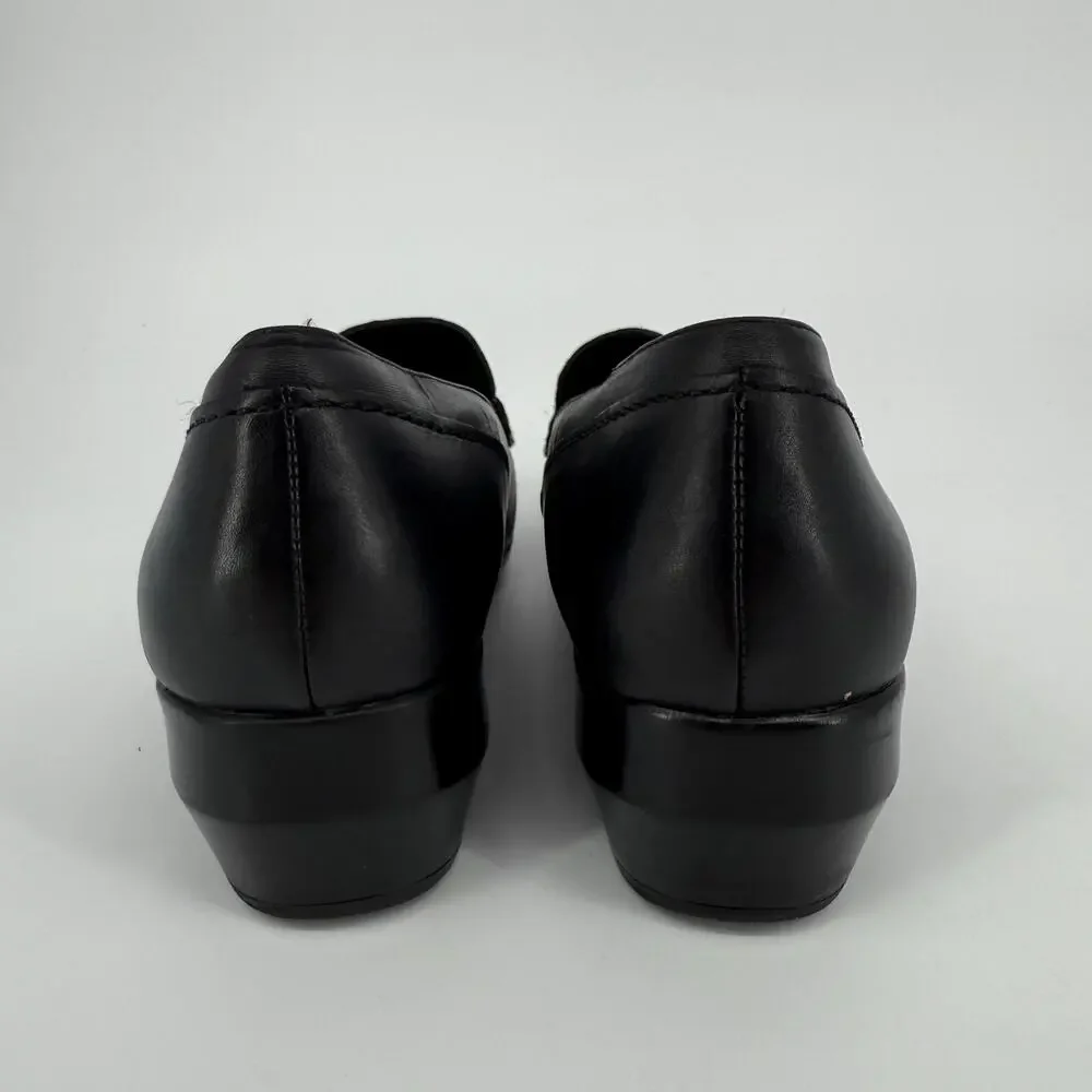 Strictly Comfort Shoes Women Size 10 Chunky Square Toe Loafers Leather 90s - Picture 5 of 9